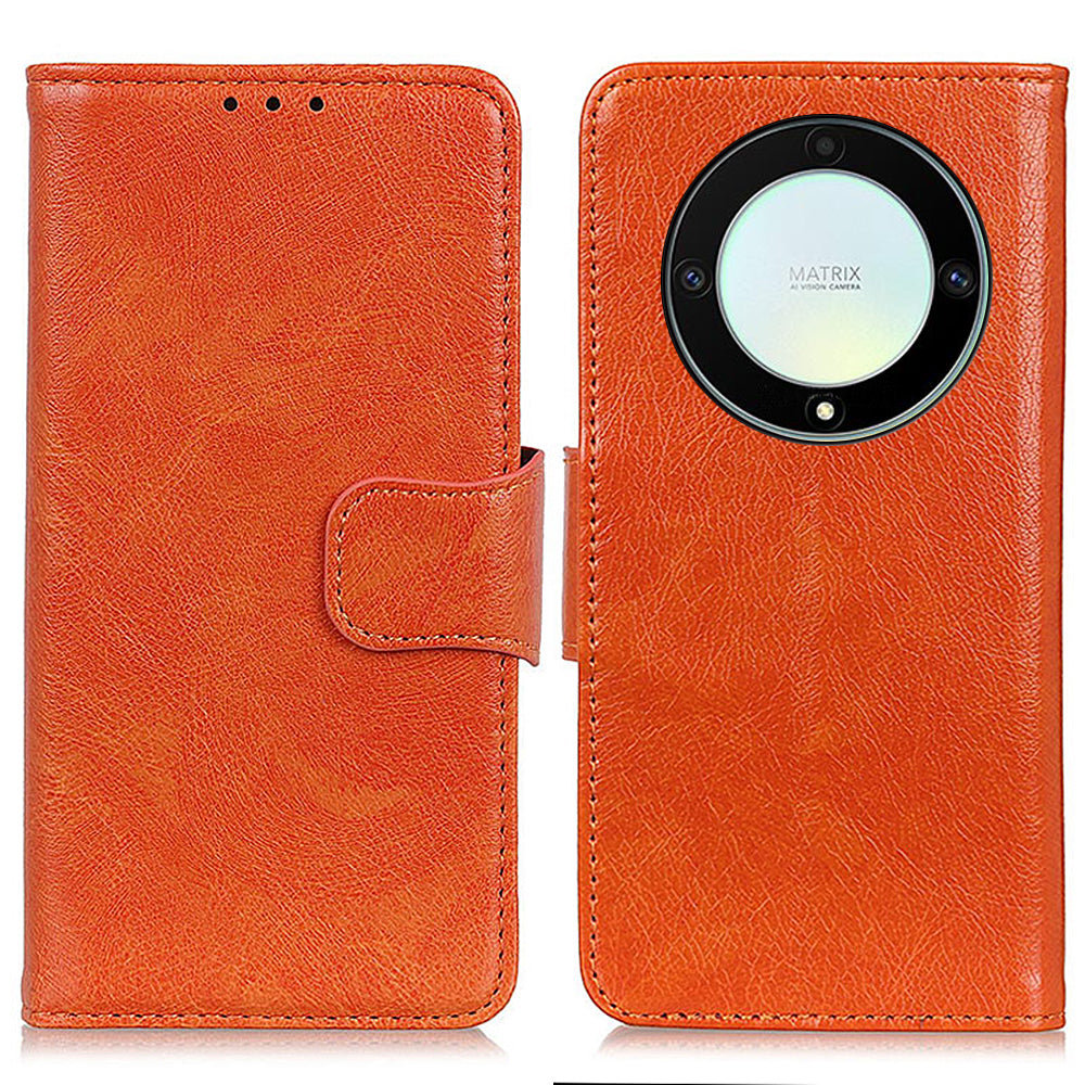 For Honor X9a 5G X40 5G Magic5 Lite 5G Split Leather Case Nappa Texture Stand Wallet Magnetic Clasp Phone Cover For Honor X9a 5G X40 5G Magic5 Lite 5G Split Leather Case Nappa Texture Stand Wallet Magnetic Clasp Phone Cover